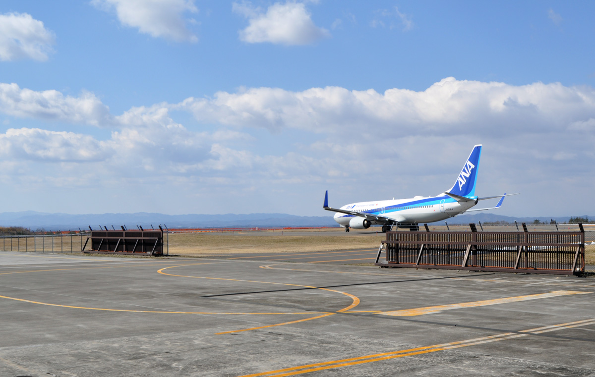 福島運航所の飛行機訓練